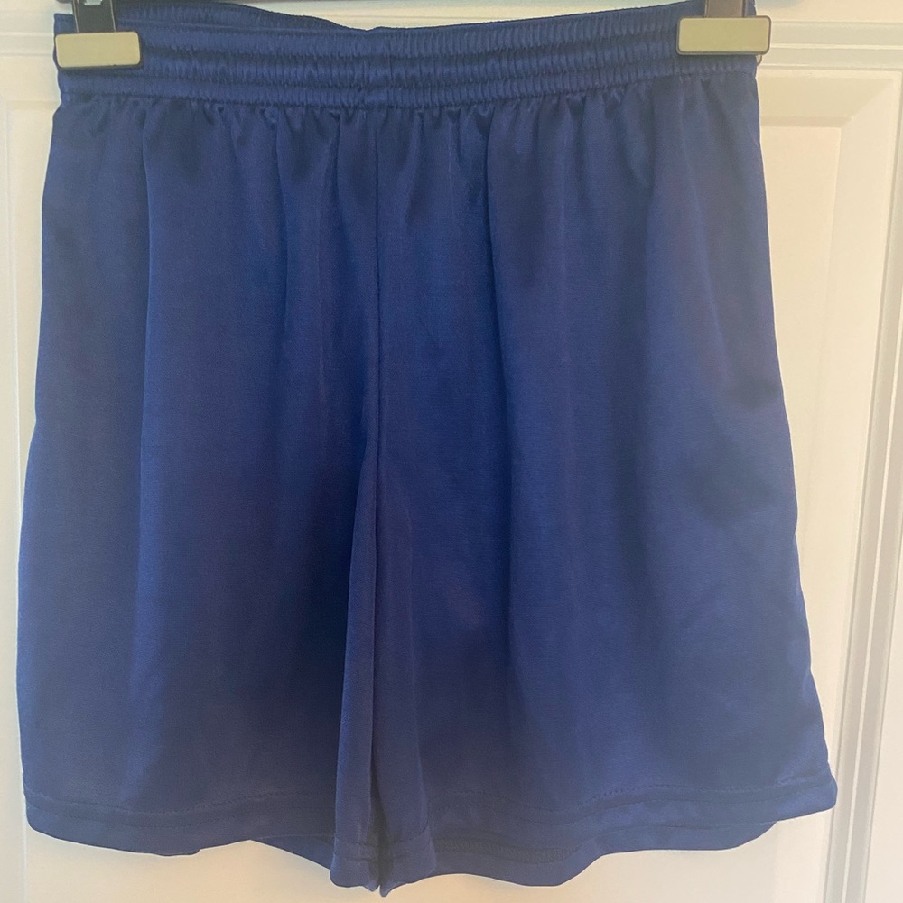 Authentic Score Apparel adults small blue shorts